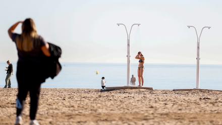 In Valencia herrscht im Januar Strandwetter.