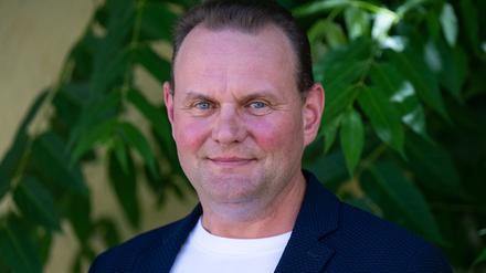 Devid Striesow, Schauspieler, bei einem Empfang des FilmFernsehFonds Bayern.