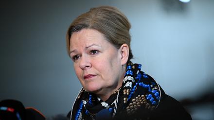 Bundesinnenministerin Nancy Faeser.