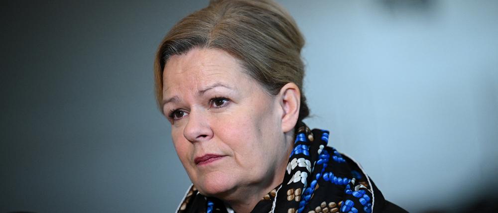 Bundesinnenministerin Nancy Faeser.