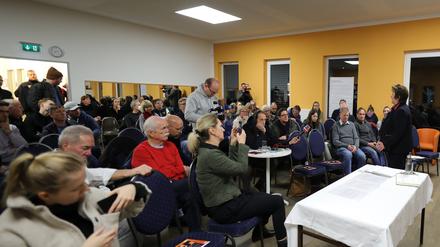 Die Bürgerversammlung in Neu Fahrland am vergangenen Donnerstag