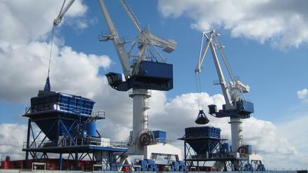 Die dänische Firma Orstedt, Marktführer bei Offshore-Windenergie, setzt Krane aus Eberswalde ein.
