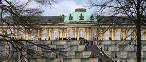 Die große Treppe von Schloss Sanssouci