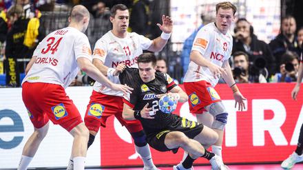 Renars Uscins beschäftigte das dänische Team über die gesamte Spieldauer.