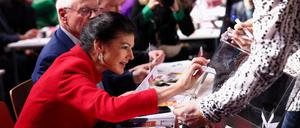 Sahra Wagenknecht beim Bundesparteitag in Berlin. 