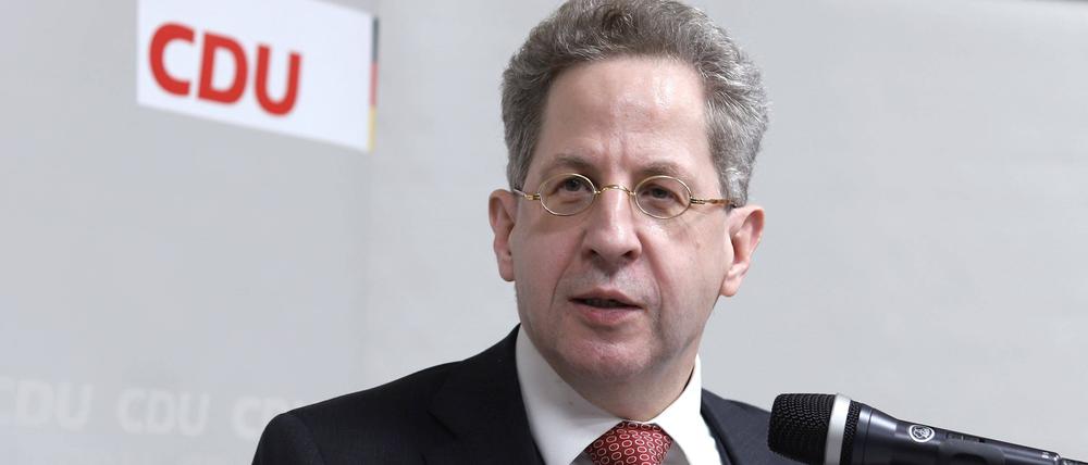 Hans-Georg Maaßen am 22.01.2020 bei einer CDU - Veranstaltung in Landsberg bei Halle Saale.