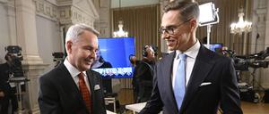 Pekka Haavisto und Alexander Stubb ziehen in die Stichwahl ums Präsidentenamt.