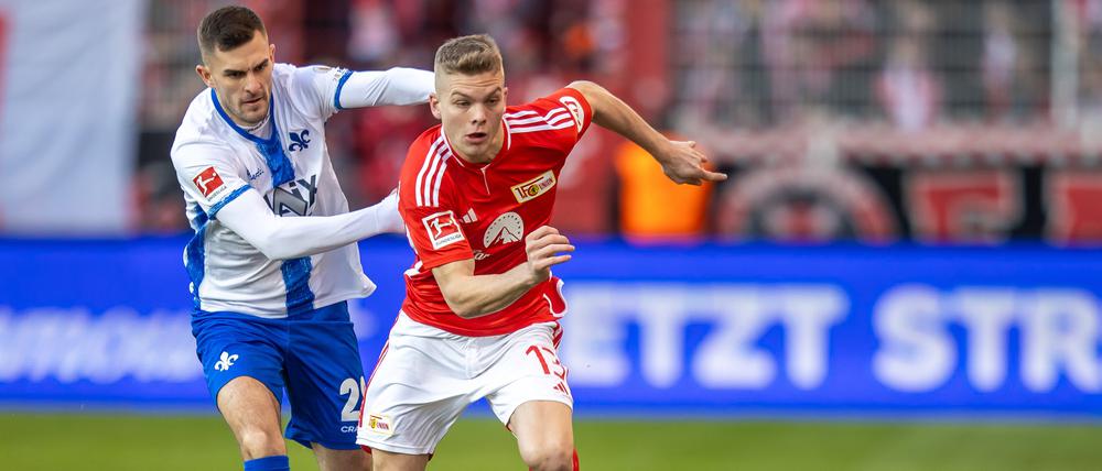 Andras Schäfer (rechts) stand gegen Darmstadt zum zweiten Mal in dieser Saison in der Startelf.