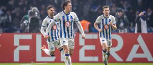 Der Anführer. Von den drei Spielen ohne Fabian Reese (vorne) hat Hertha keins gewonnen.