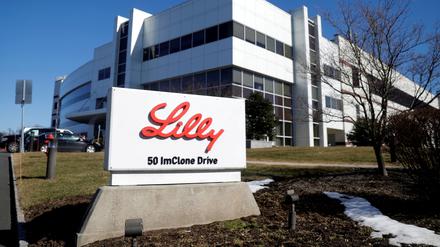 Eine Fertigungsstätte vom Eli Lilly in Branchburg, New Jersey.