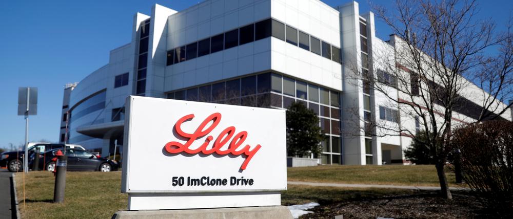 Eine Fertigungsstätte vom Eli Lilly in Branchburg, New Jersey.