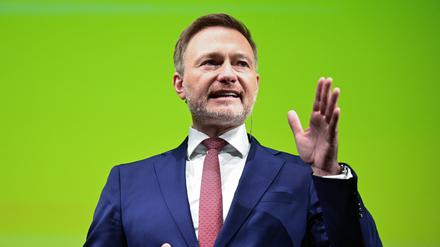 Christian Lindner, Bundesvorsitzender der FDP, mahnt Bürokratieabbau im Bereich der Privatwirtschaft an.