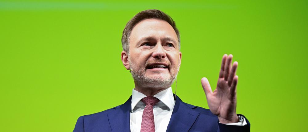 Christian Lindner, Bundesvorsitzender der FDP, mahnt Bürokratieabbau im Bereich der Privatwirtschaft an.