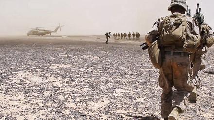 Amerikanische und jordanische Truppen bei einer gemeinsamen Übung. Etwa 3.000 US-Soldaten sind in Jordanien stationiert.