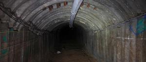 Der Eingang eines Hamas-Tunnels im Gazastreifen