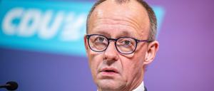 Friedrich Merz, CDU-Bundesvorsitzender und Fraktionsvorsitzender der CDU/CSU-Fraktion im Bundestag.