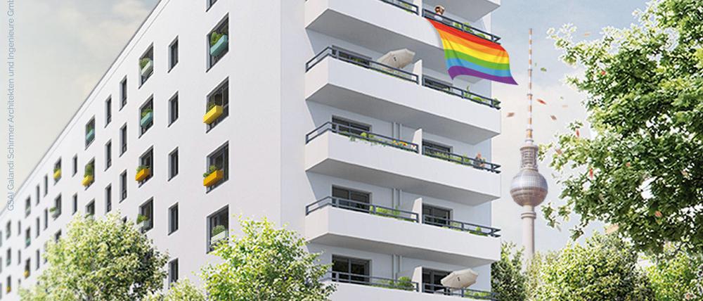 Geplantes Wohnhaus für lesbische Frauen in der Berolinastraße in Berlin-Mitte