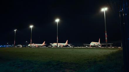 Zwangspause. Am Donnerstag fliegt keine Maschine in Berlin los. 