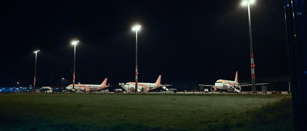 Zwangspause. Am Donnerstag fliegt keine Maschine in Berlin los.