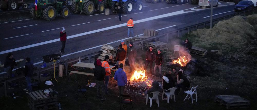 Bauernproteste im Januar in Frankreich.
