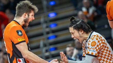Beim Hinspiel gegen Tours traten die Volleys von Anfang an kämpferisch auf. 