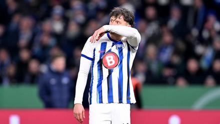 Frust statt Freude. Für Fabian Reese und Hertha BSC ist am Mittwoch ein großer Traum geplatzt.