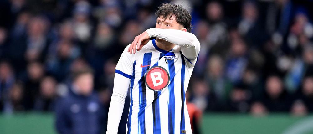 Frust statt Freude. Für Fabian Reese und Hertha BSC ist am Mittwoch ein großer Traum geplatzt.