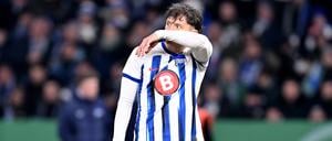 Frust statt Freude. Für Fabian Reese und Hertha BSC ist am Mittwoch ein großer Traum geplatzt.