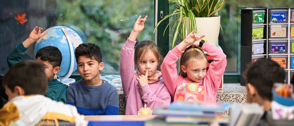 Die Zukunft des Landes: Kinder in einer deutschen Grundschule.