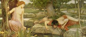 RECORD DATE NOT STATED Echo and Narcissus , 1903, c1915. Creator: John William Waterhouse. Copyright:x6181x3590x / IMAGO ,2756695 ACHTUNG: AUFNAHMEDATUM GESCHÄTZT PUBLICATIONxNOTxINxUK Copyright:6181x3590x / IMAGO