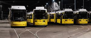 Die Trams bleiben heute im Depot.