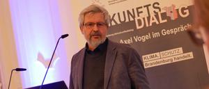 Minister Axel Vogel beim Zukunftsdialog in Frankfurt (Oder).