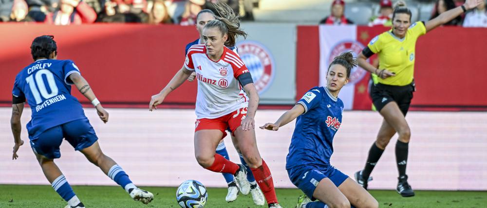 Auf Bayerns Georgia Stanway kommen bald mehr Bundesligaspiele zu.