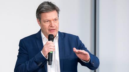 Robert Habeck bei einer Rede.