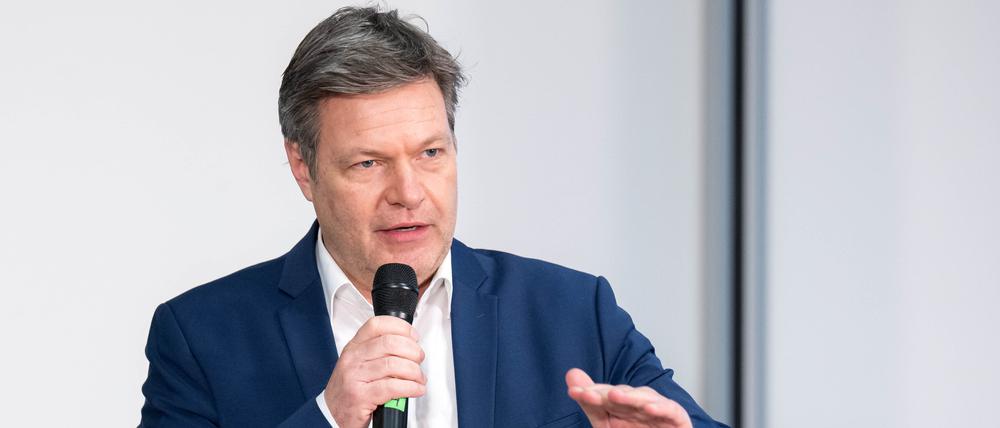 Robert Habeck bei einer Rede.