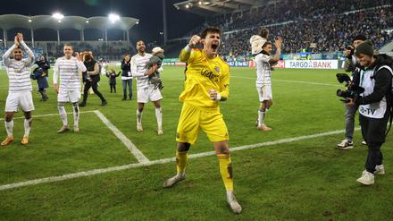 Nach dem Sieg gegen Frankfurt im Achtelfinale war der Jubel groß. Gelingt so ein Erfolg ein weiteres Mal?