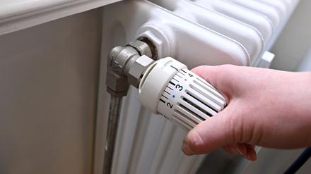 Ein Heizungs-Thermostat.