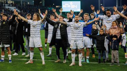 Die Sensation. In der zweiten Runde schaltete der Drittligist den Rekord-Pokalsieger Bayern München aus.