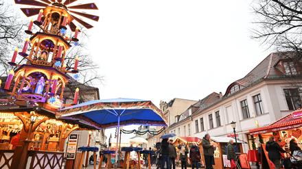 Blauer Lichterglanz in Potsdam.