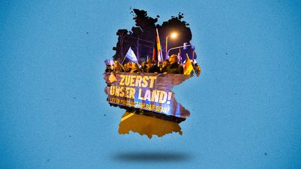 Rechte in Deutschland (Illustration).