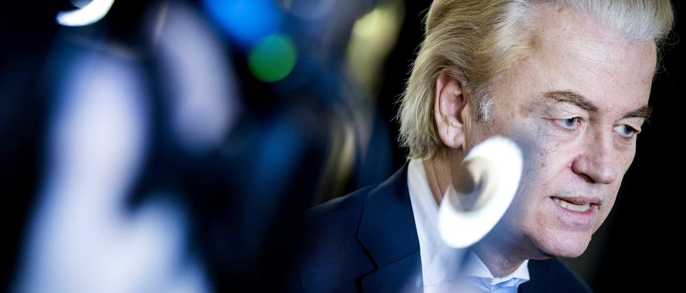 Der Rechtspopulist Geert Wilders ist enttäuscht von den gescheiterten Koalitionsverhandlungen.