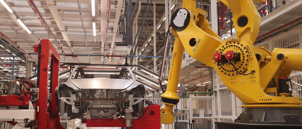 Die Tesla-Fabrik in Grünheide