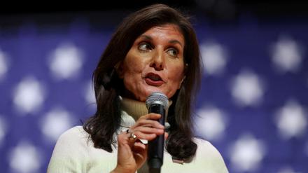 Die republikanische Präsidentschaftskandidatin und ehemalige US-Botschafterin bei den Vereinten Nationen Nikki Haley (Archivbild vom 2. Februar 2024).