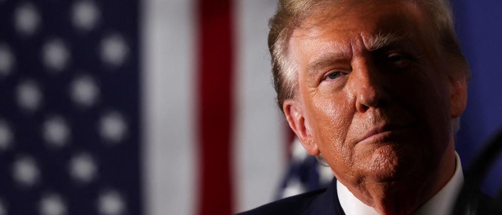 Der frühere US-Präsident Donald Trump bei einer Wahlveranstaltung in New Hampshire im Januar 2024.