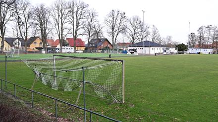 Die Potsdam Royals durften im September auf dem Sportplatz Bornim trainieren, obwohl dieser wegen Nässe gesperrt worden war.