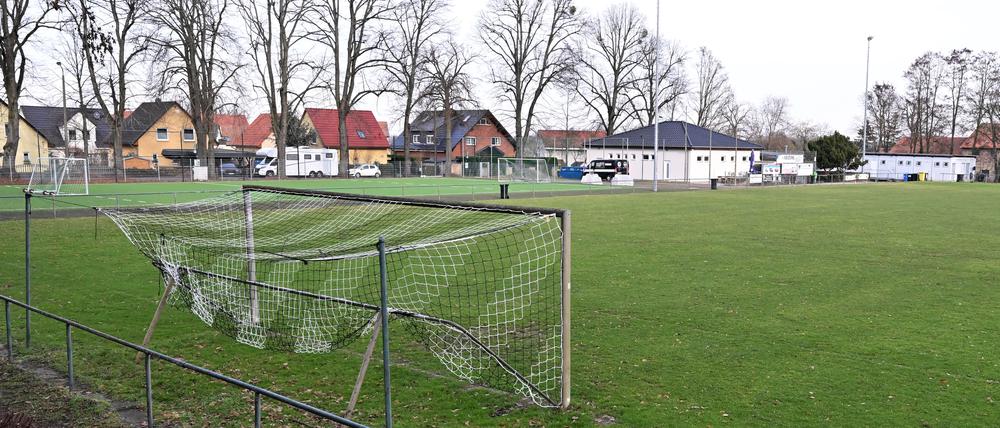 Die Potsdam Royals durften im September auf dem Sportplatz Bornim trainieren, obwohl dieser wegen Nässe gesperrt worden war.