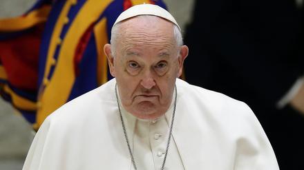 Papst Franziskus während seiner wöchentlichen Generalaudienz im Vatikan. 