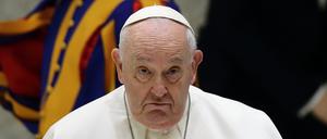 Papst Franziskus während seiner wöchentlichen Generalaudienz im Vatikan. 