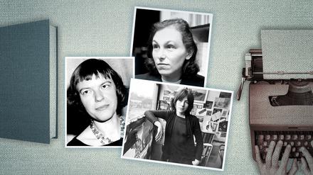 Die Schriftstellerinnen Ingeborg Bachmann (links), Ilse Aichinger (oben) und Gabriele Wohmann (unten).