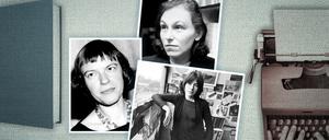 Die Schriftstellerinnen Ingeborg Bachmann (links), Ilse Aichinger (oben) und Gabriele Wohmann (unten).